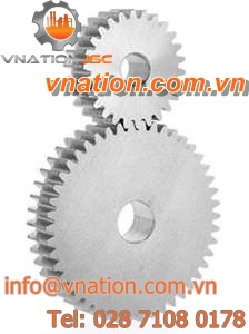 cylindrical gear / straight-toothed / steel / hub