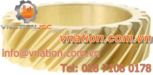 helical gear / brass / hub