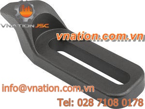 manual clamp / horizontal / elbow / steel