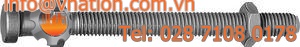 clamping bolt / with hexagonal head / steel