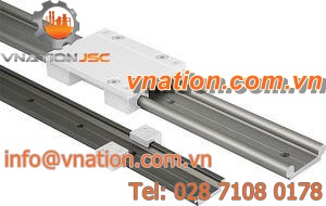 sliding linear guide / profiled rail / aluminum