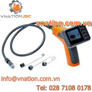 flexible video endoscope / portable / fiber optic / LCD graphic display