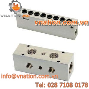 aluminum manifold / multi-channel / pneumatic