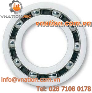 ball bearing / single-row / polymer