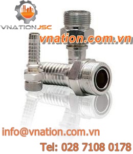 threaded fitting / male / straight