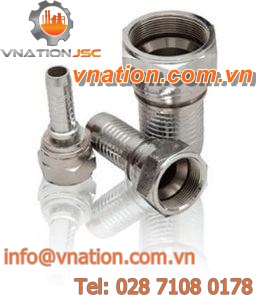 JIC fitting / female / crimp / conical
