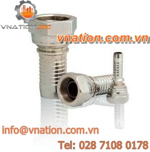 female fitting / crimp / conical / with back nut
