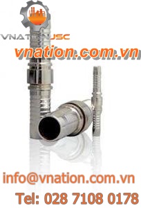 splined fitting / straight / double