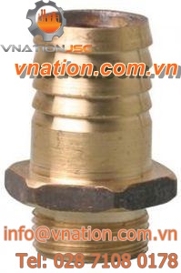 splined fitting / straight / for hoses