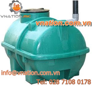 stormwater tank / overhead / recovered materials / storage