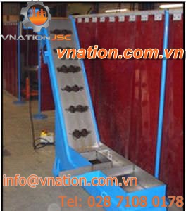 belt conveyor / magnetic belt / chip / horizontal