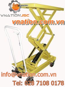 double-scissor lift table / foot-operated