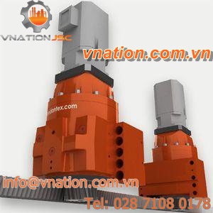 helical-toothed sprocket wheel / linear / cast iron