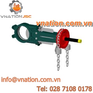 knife gate valve / for water / cast iron / for the chemical industry