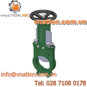 bidirectional valve / knife gate / handwheel / regulating