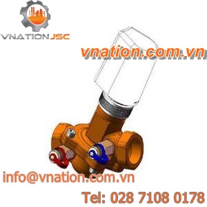 pressure-independent valve / diaphragm / electrically-actuated / control