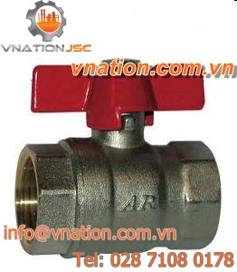 ball valve / manual / shut-off / for hot water