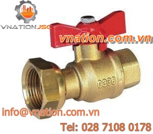 ball valve / manual / shut-off / brass