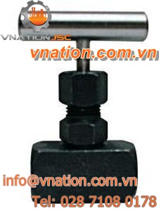 needle valve / manual / shut-off / steel
