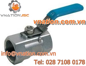 ball valve / lever / blocking / 1-piece
