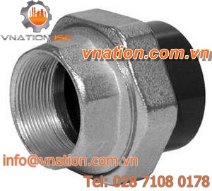 threaded fitting / straight / plastic