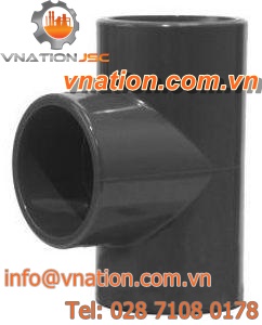 threaded fitting / T / plastic