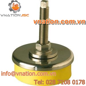 machine foot / adjustable / anti-vibration / stainless steel
