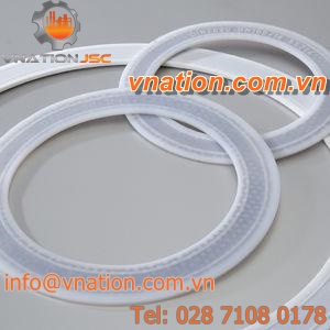 O-ring seal / molded / PTFE / stainless steel