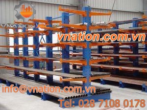 cantilever storage shelving / for long items / medium-duty