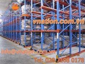 shelving / drive-in pallet / for empty and full cartons