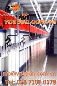 chain conveyor / floor-mounted / inverted / horizontal