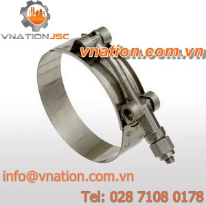 bolt hose clamp / stainless steel / heavy-duty / for marine applications