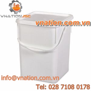 plastic crate / transport / with built-in lid / UN-certified