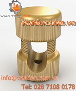 fixing clip / cable / brass