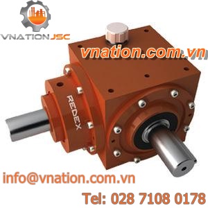 spiral bevel gearbox / orthogonal / hollow-shaft / modular