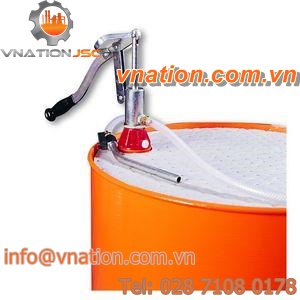 chemical pump / manual / semi-submersible / for hazardous fluids