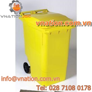 polyethylene waste container / for urban waste / 2-wheel