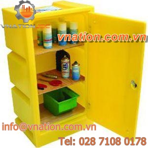 data cabinet / free-standing / hinged door / metal