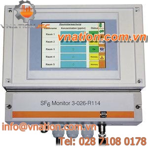 monitoring device with PCT touch screen / continuous / air / SF6