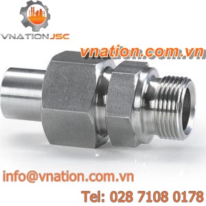 union fitting / threaded / for pipes / high-pressure
