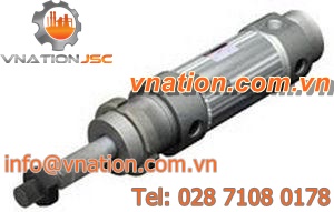 pneumatic cylinder / single-acting / non-repairable / round