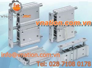 non-rotating cylinder / heavy-duty / guided / for lifting applications