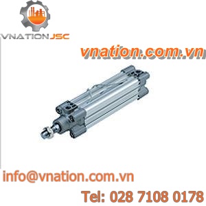 pneumatic cylinder / double-rod / double-acting / long-stroke