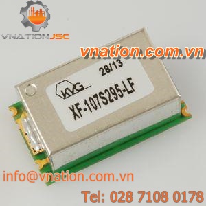 band-pass electronic filter / passive / quartz / 4-pole