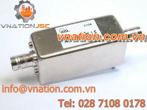 low-pass electronic filter / passive / with BNC connector / input