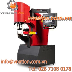 nut crimping machine / semi-automatic / hydraulic / with automatic feed