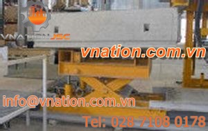 scissor lift table / hydraulic / mobile / construction element
