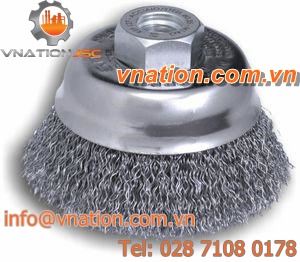cup brush / for grinding processes / cleaning / finishing