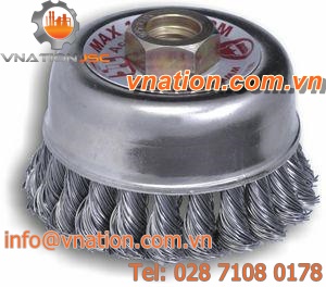 cup brush / cleaning / for grinding processes / deburring