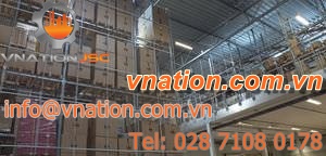 pallet shelving / for empty and full cartons / wire mesh